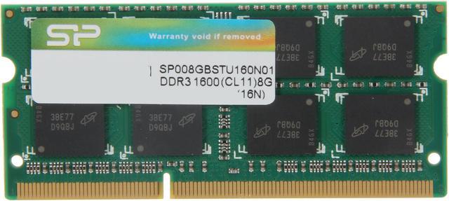 Silicon Power 8GB 204-Pin DDR3 SO-DIMM DDR3 1600 (PC3 12800 