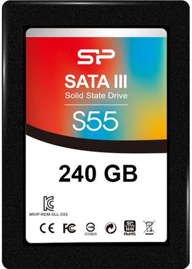 Silicon Power Slim S55 2.5" 240GB SATA III TLC Internal State Drive ( SSD) SP240GBSS3S55S25 Internal SSDs - Newegg.com