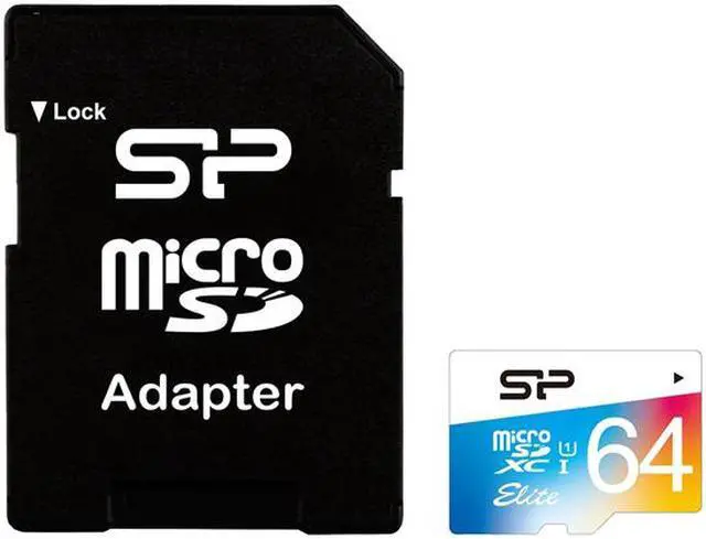 Alt view image 2 of 3 - Silicon Power 64GB Elite microSDXC UHS-I/U1 Class 10 Memory Card with Adapter, Speed Up to 85MB/s (SP064GBSTXBU1V20NE)