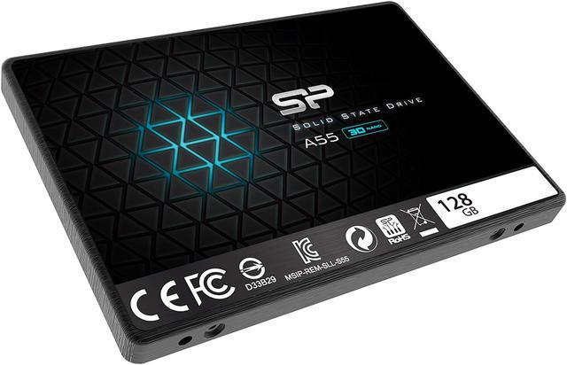Alt view image 4 of 5 - Silicon Power Ace A55 2.5" 128GB SATA III 3D NAND Internal Solid State Drive (SSD) SU128GBSS3A55S25AE