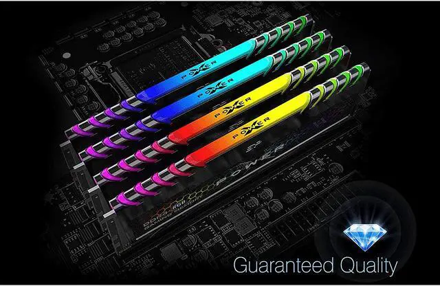 Alt view image 3 of 4 - Silicon Power 32GB (2 x 16GB) DDR4 3200 (PC4 25600) 288-Pin XPOWER Turbine RGB DDR4 SDRAM Desktop Memory Model SP032GXLZU320BDB