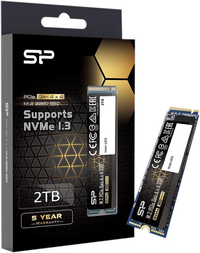 Alt view image 8 of 8 - Silicon Power US70 M.2 2280 2TB PCI-Express 4.0 x4, NVMe 1.3 3D NAND Internal Solid State Drive (SSD) SP02KGBP44US7005