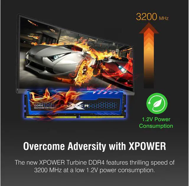 Alt view image 3 of 6 - Silicon Power 16GB (2 x 8GB) DDR4 3600 (PC4 28800) 288-Pin XPOWER Turbine DDR4 SDRAM Desktop Memory Model SP016GXLZU360BDA