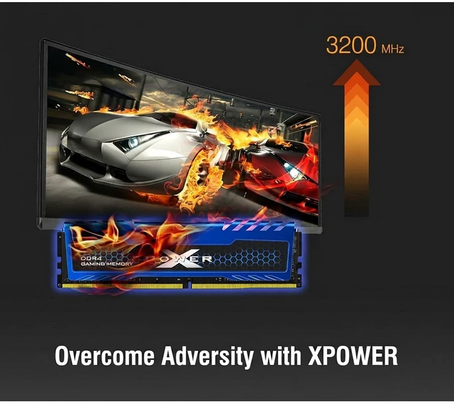 Alt view image 3 of 6 - Silicon Power 32GB (2 x 16GB) DDR4 3200 (PC4 25600) 288-Pin XPOWER Turbine DDR4 SDRAM Desktop Memory Model SP032GXLZU320FDA