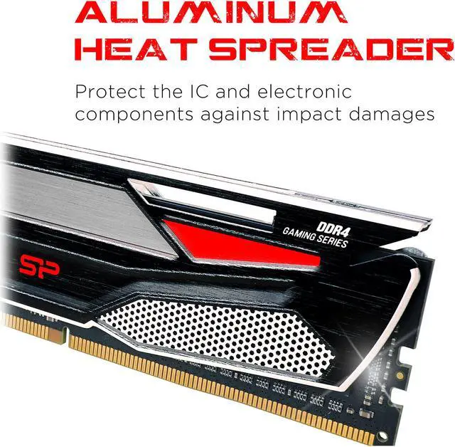 Alt view image 4 of 6 - Silicon Power 16GB (2 x 8GB) 288-Pin PC RAM DDR4 3200 (PC4 25600) Desktop Memory Model SP016GXLZU320BDAAD