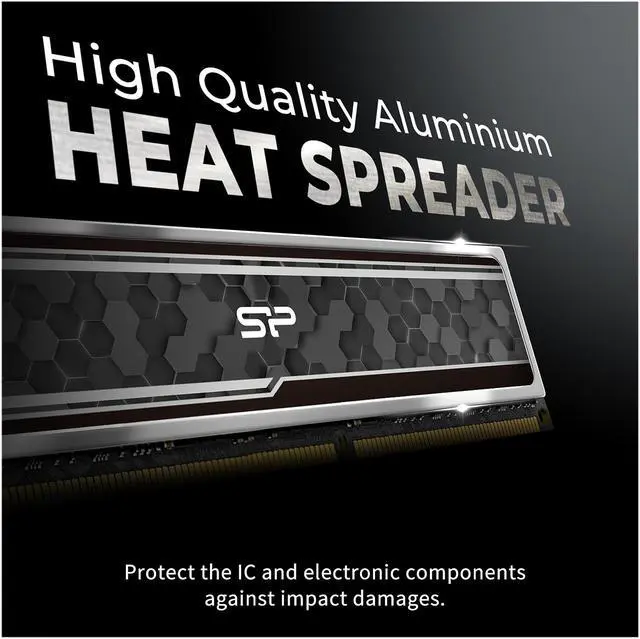 Alt view image 3 of 6 - Silicon Power 16GB (2 x 8GB) 288-Pin PC RAM DDR4 2666 (PC4 21300) Desktop Memory Model SU016GBLFU266BD2J5