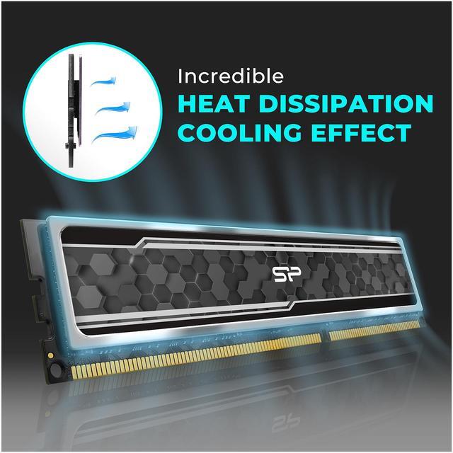 Alt view image 4 of 6 - Silicon Power 16GB (2 x 8GB) 288-Pin PC RAM DDR4 3200 (PC4 25600) Desktop Memory Model SP016GXLZU320BDAJ5