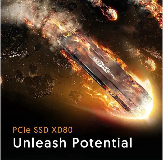 Alt view image 3 of 4 - Silicon Power XD80 M.2 2280 2TB PCI-Express 3.0 x4, NVMe 1.3 TLC Internal Solid State Drive (SSD) SP002TBP34XD8005
