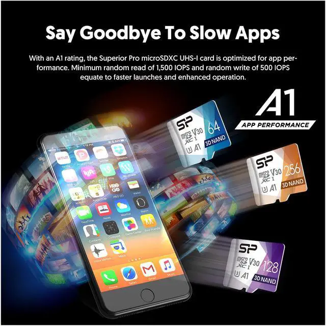 Alt view image 7 of 7 - Silicon Power Superior Pro 128GB microSDXC Memory Card with Adapter for Nintendo-Switch (SU128GBSTXDU3V20AD)