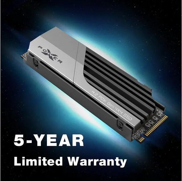 Alt view image 5 of 5 - Silicon Power 2TB XS70 - Works with Playstation 5, Nvme PCIe Gen4 M.2 2280 Internal Gaming SSD R/W Up to 7,300/6,800 MB/s (SP02KGBP44XS7005)