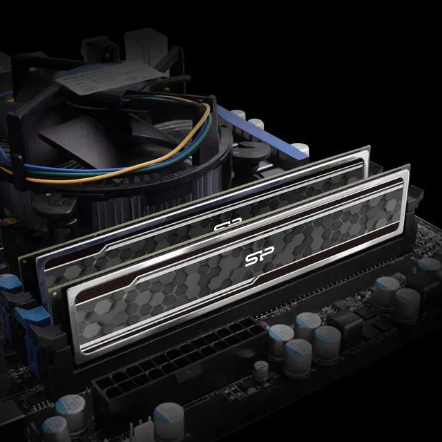 Alt view image 5 of 5 - Silicon Power Gaming DDR4 16GB Kit (2 x 8GB) 3600MHz (PC4 28800) C18 Desktop Memory Module Ram with Heatsink Camouflage Grey (SP016GXLZU360BDAJ5)