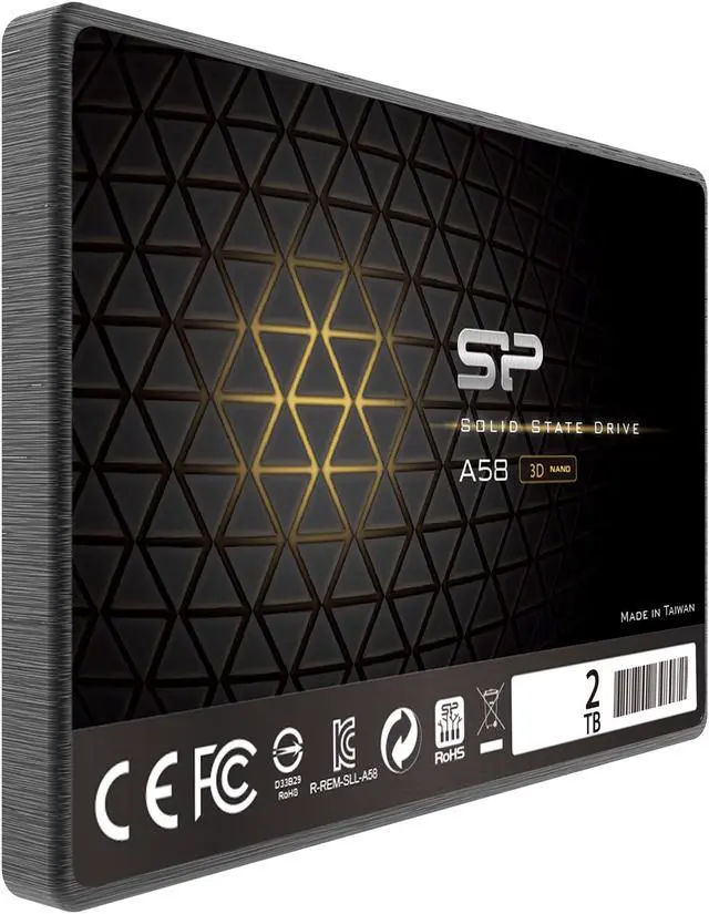 Alt view image 2 of 3 - Silicon Power ACE A58 SLC Cache Performance Boost 2.5" 2TB SATA III 3D NAND Internal SSD (SU002TBSS3A58A25SN)