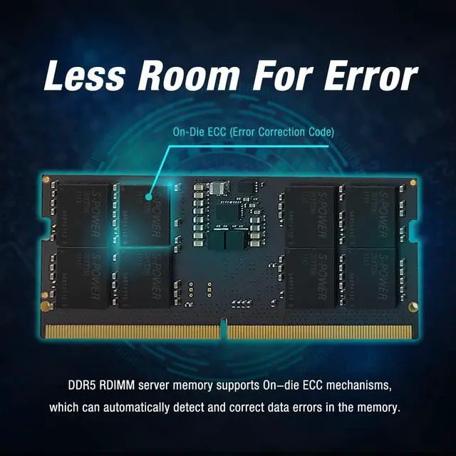 Alt view image 3 of 4 - Silicon Power DDR5 64GB Kit (2 x 32GB) 5600MHz (PC5-44800) CL46 1.1V SODIMM Non-ECC Laptop RAM Computer Memory SU064GBSVU560F22SN