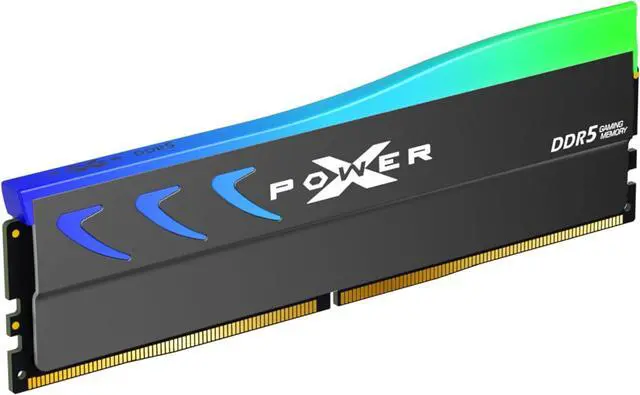 Alt view image 2 of 4 - Silicon Power DDR5 64GB (2x32GB) Storm RGB 6000MT/s (PC5-48000) 288-pin CL38 1.35V UDIMM Desktop Memory Module RAM SU064GXLWU60BFDKSN Gray