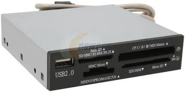 Main image of AMC AICR-03-BK All-in-one USB 2.0 3.5" Internal Card Reader