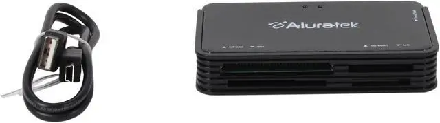 Alt view image 6 of 7 - Aluratek USB 2.0 All-in-One Multi-Media Card Reader AUCR204