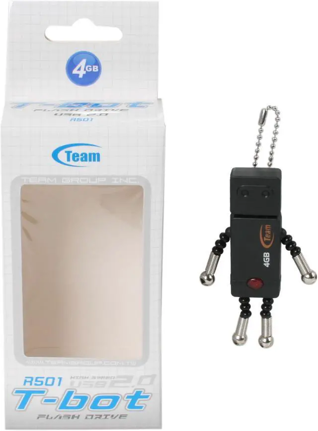 Alt view image 6 of 6 - Team T bot 4GB Flash Drive (USB2.0 Portable) TG004GR501BH