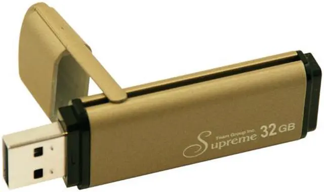 Main image of Team Supreme 32GB USB 2.0 Flash Drive (Titanium / Silver) TG032GU100S