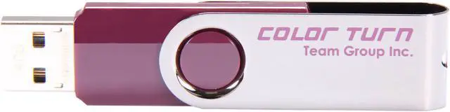 Alt view image 2 of 5 - Team Color Turn 4GB USB 2.0 Flash Drive (Purple) TG004GE902V