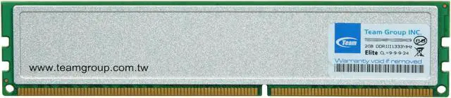 Alt view image 2 of 3 - Team 2GB DDR3 1333 (PC3 10600) Desktop Memory Model TED32048M1333HC9
