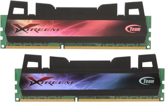 Main image of Team Xtreem Dark Series 4GB (2 x 2GB) DDR3 1600 (PC3 12800) Desktop Memory Model TXD34096M1600HC9DC-D