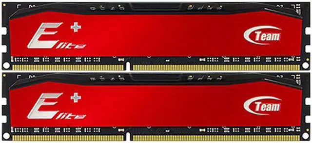 Main image of Team Elite Plus 8GB (2 x 4GB) DDR3 1333 (PC3 10600) Desktop Memory Model TPRD38G1333HC9DC01