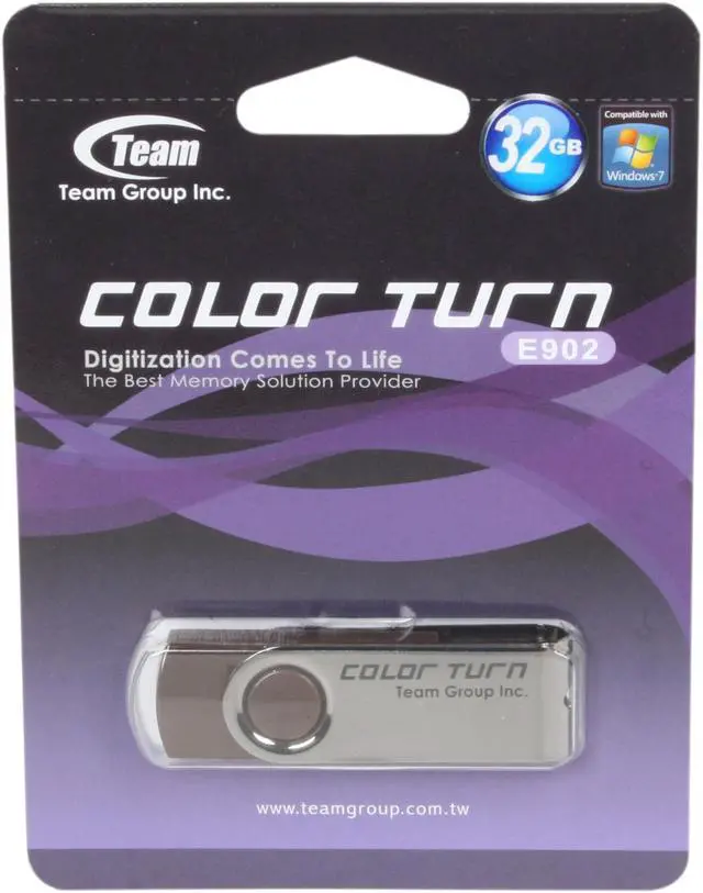 Alt view image 5 of 5 - Team Color Turn 32GB USB 2.0 Flash Drive (Brown) TG032GE902CX