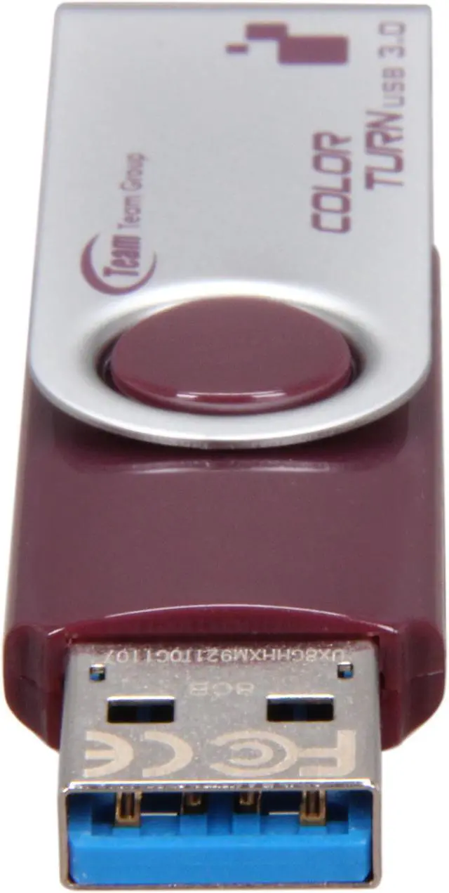 Alt view image 3 of 4 - Team Color Turn 8GB USB 3.0 Flash Drive (Purple) TG008GE902V3
