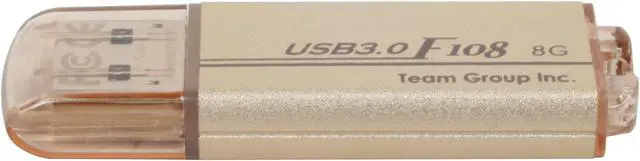 Alt view image 3 of 6 - Team F108 8GB USB 3.0 Flash Drive (Golden) TG008GF108N3