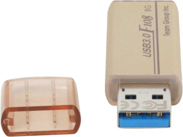 Alt view image 5 of 6 - Team F108 8GB USB 3.0 Flash Drive (Golden) TG008GF108N3