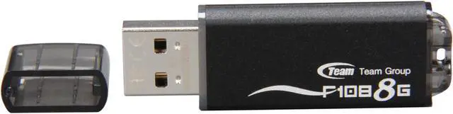 Alt view image 2 of 4 - Team F108 8GB USB 2.0 Flash Drive (Black) TG008GF108BX