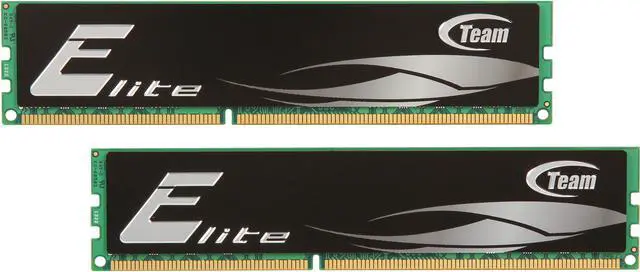 Main image of Team Elite 4GB (2 x 2GB) DDR3 1066 (PC3 8500) Desktop Memory Model TED34096M1066HC7DC