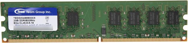 Team Elite 2GB DDR2 800 (PC2 6400) Desktop Memory Model