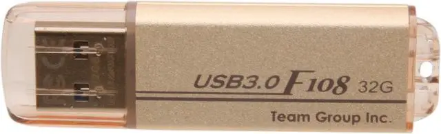 Alt view image 3 of 3 - Team F108 32GB USB 3.0 Flash Drive (Golden) TG032GF108N3