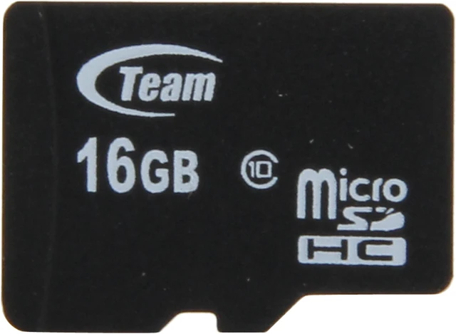 Alt view image 2 of 5 - Team 16GB microSDHC Flash Card (Card Only) Model TG016G0MC28X