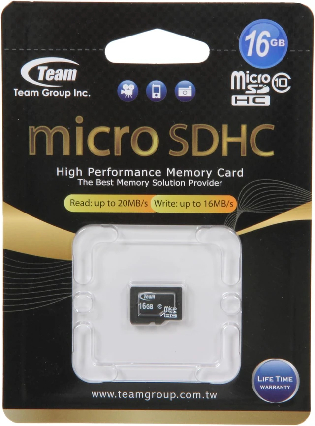 Alt view image 5 of 5 - Team 16GB microSDHC Flash Card (Card Only) Model TG016G0MC28X