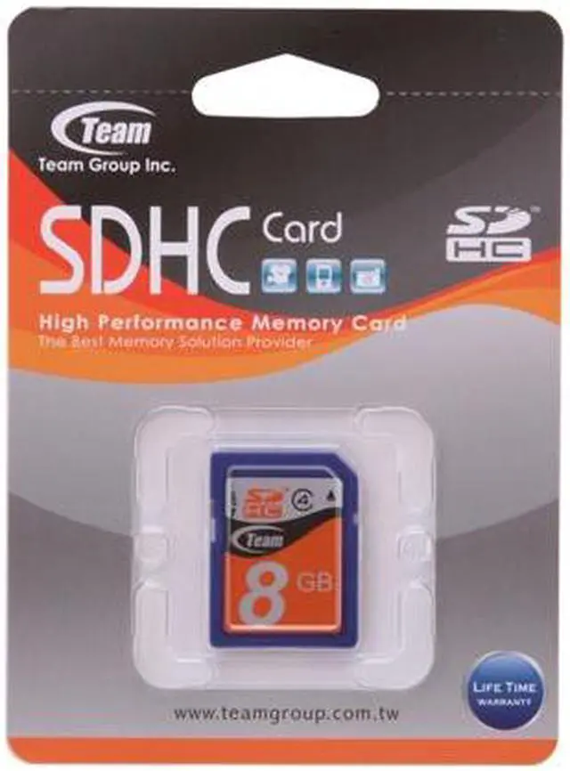 Alt view image 4 of 4 - Team 8GB Secure Digital High-Capacity (SDHC) Flash Card Model TG008G0SD24X