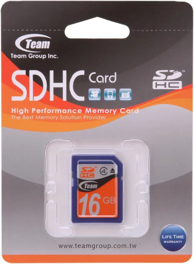 Alt view image 4 of 4 - Team 16GB Secure Digital High-Capacity (SDHC) Flash Card Model TG016G0SD24X