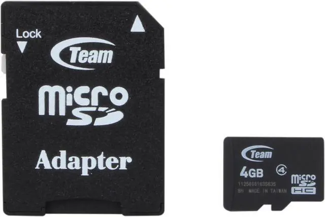 Main image of Team 4GB microSDHC Flash Card Model TG004G0MC24A