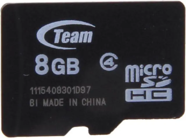Main image of Team 8GB microSDHC Flash Card (Card Only) Model TG008G0MC24X