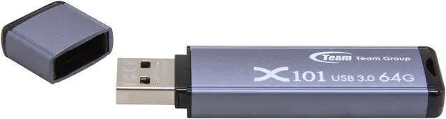 Alt view image 3 of 5 - Team X101 64GB USB 3.0 Flash Drive (Blue) TG064GX101LX
