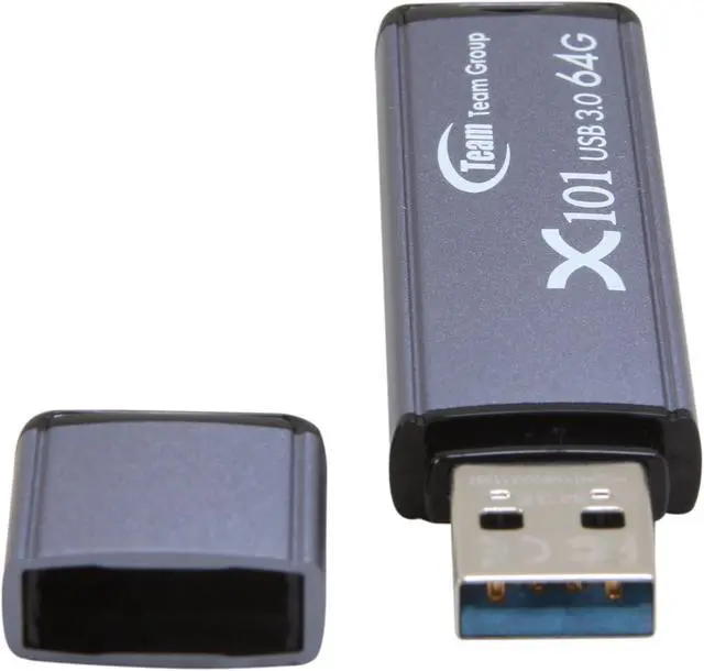 Alt view image 4 of 5 - Team X101 64GB USB 3.0 Flash Drive (Blue) TG064GX101LX