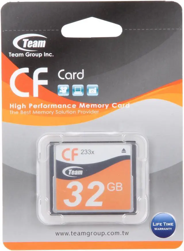 Alt view image 5 of 5 - Team 32GB Compact Flash (CF) Flash Card Model TG00BG2NCFJX