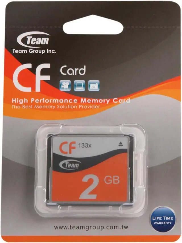 Alt view image 5 of 5 - Team 2GB Compact Flash (CF) Flash Card Model TG002G2NCFFX