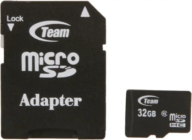 Main image of Team 32GB microSDHC Flash Card with Adapter Model TG032G0MC26A