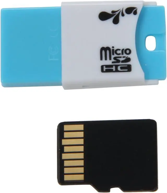 Alt view image 2 of 4 - Team 8GB microSDHC Flash Card w/ USB2.0 Micro SD Card Reader TR11A1 Model TG008G0MC24C
