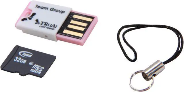 Alt view image 4 of 5 - Team 32GB microSDHC Flash Card with USB Card Reader (Pink) Model TUSDH32GCL606