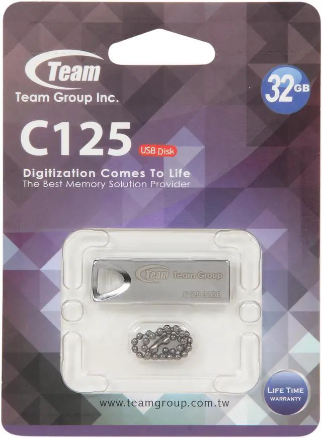 Alt view image 6 of 6 - Team C125 32GB USB 2.0 Flash Drive TC12532GB01