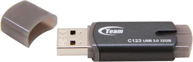 Alt view image 3 of 5 - Team C123 32GB USB 3.0 Flash Drive TC123332GC01