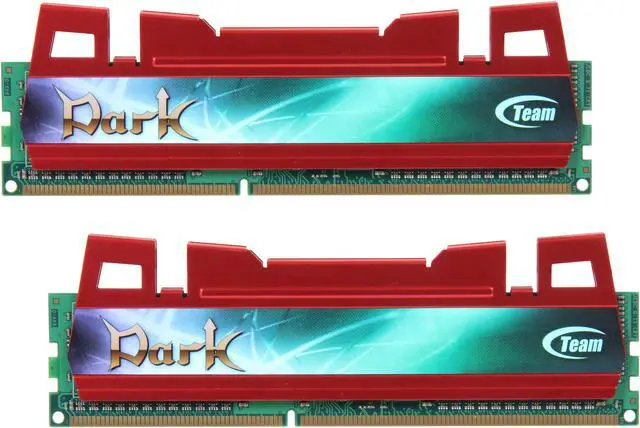 Main image of Team Dark Series 8GB (2 x 4GB) DDR3 1600 (PC3 12800) Desktop Memory (Red Heat Spreader) Model TDRD38G1600HC9DC01